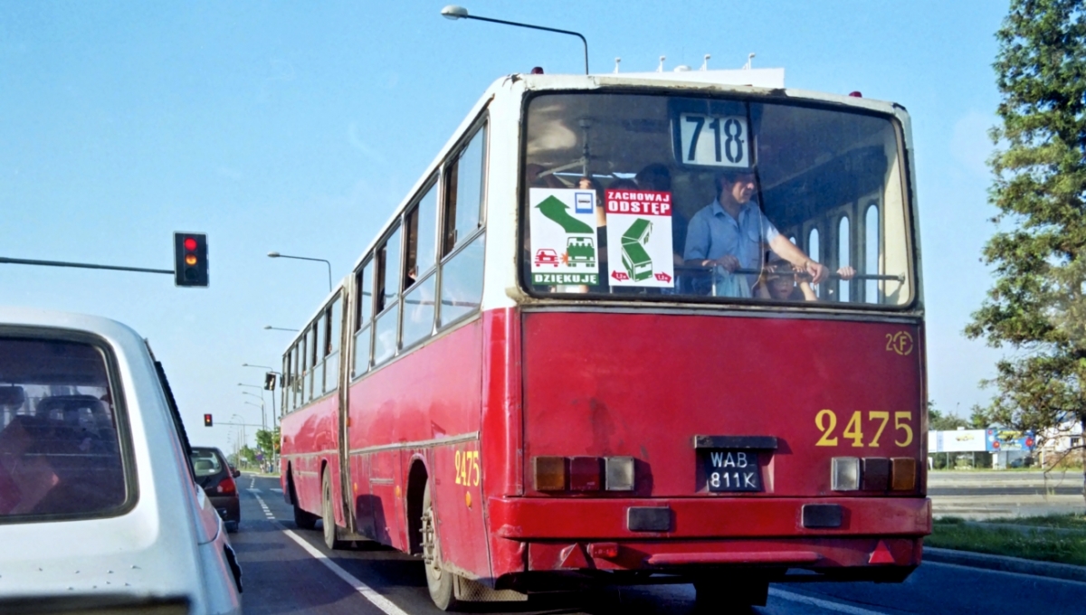 2475
Foto: Maciej Turkowski 
Z archiwum MZA.
Słowa kluczowe: IK280 2475 718 Radzymińska 1998