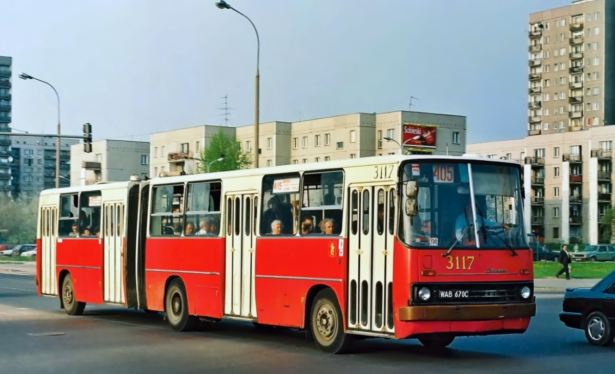 3117
Foto: Maciej Turkowski.
Słowa kluczowe: IK280 3117 405 ModzelewskiegoWilanowska 1994