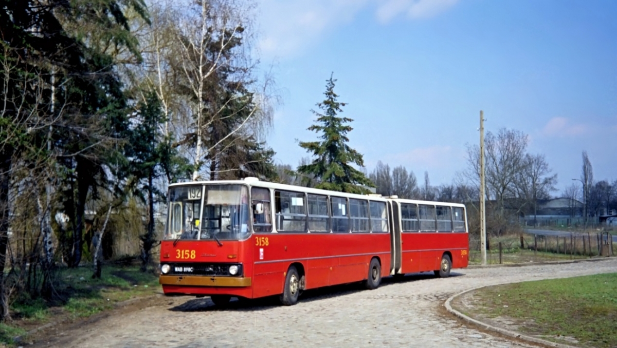 3158
Z archiwum MZA.
Foto: Maciej Turkowski.
Słowa kluczowe: IK280 3158 192 Kłobucka 1994