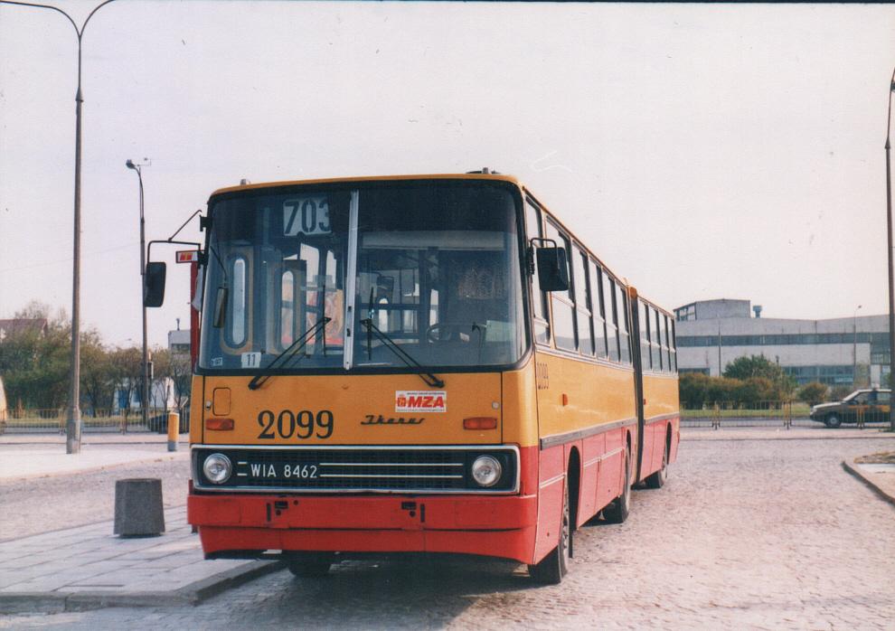 2099
Ikarus 280, produkcja 1987, NG 1996, sprzedany 2005
Foto: P.B. Jezierski
Słowa kluczowe: IK280 2099 703 Okęcie 1997