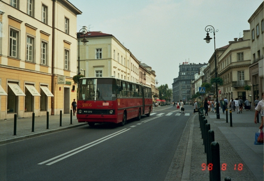 2806
Obsługa ekslusywnej linii lotniskowej 15 lat temu
IK280.26 rok prod. 1991, NG '99, 2003>R10, 2524, kasacja 2009
Słowa kluczowe: IK280 2806 175 NowyŚwiat 1998