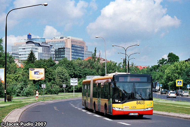 8433
No to kiedy wreszcie pojedzie ten tramwaj do Wilanowa...? 
Słowa kluczowe: SU18 8433 131 Spacerowa