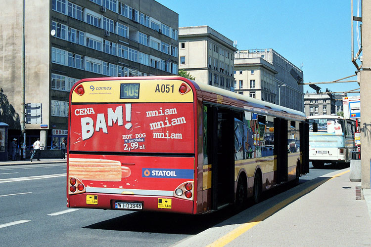 A051
Connexowy Solaris na Metro Politechnika, stare wydanie linii 409. 
Słowa kluczowe: SU15 A051 409 MetroPolitechnika