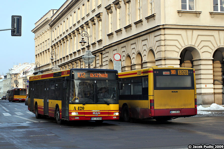 A420
Fajne były te krótkie MANy, zwłaszcza jak były nowe. Pod koniec eksploatacji były bardzo mocno wyeksploatowane.
Słowa kluczowe: NL223 A420 KrakowskiePrzedmieście