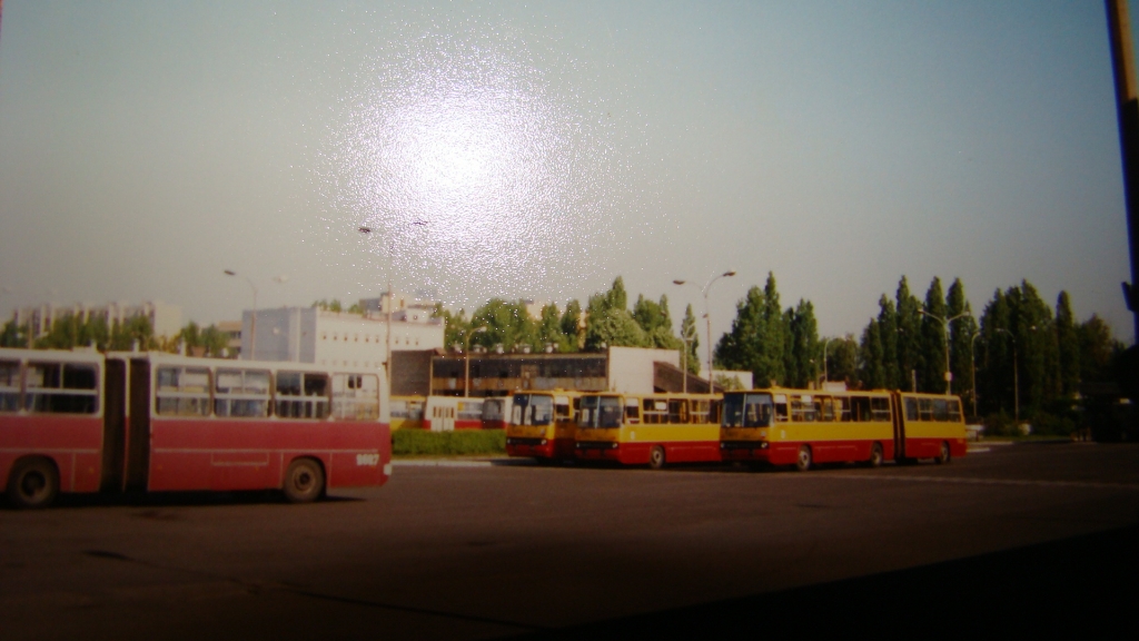 Zakład Eksploatacji Autobusów R-10 Ostrobramska
Piękne majowe przedpołudnie w 1995 roku. Mini sektor automatów, stoją tam bizony 530x i 540x, prawie nówki!!!
Słowa kluczowe: IK280 ZajezdniaOstrobramska 1995