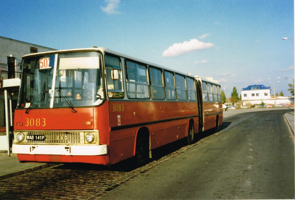 3083
Na pierwszej brygadzie król serii grudniowych '87-ek!
Słowa kluczowe: Ikarus280 Natolin 3083 503