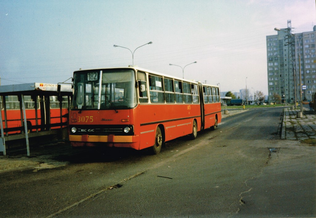 3075
Piaseczyński klasyk z '90 roku. Przypomnę serię: 3067 3071 3075 3095 3096 3097 3098 3099. Każdy najpiękniejszy! ;) A ten w charakterystycznych czerwonych skarpetkach.
Słowa kluczowe: Ikarus280 UrsynówPłd 3075 182