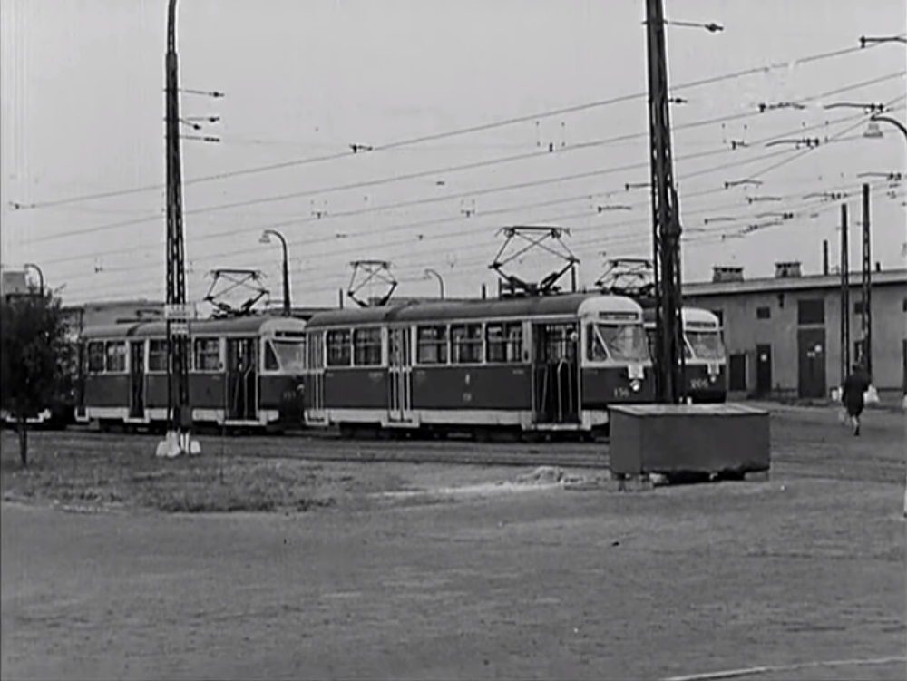 156
Kadr z Telewizyjnego Kuriera Warszawskiego z dnia 1.09.1971.
Słowa kluczowe: 13N 156 zajezdniaMokotów