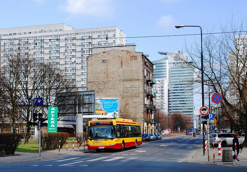 A593
Scania CN270UB prod. 2008. 
Słowa kluczowe: CN270UB OmniCity A593 151 Grzybowska