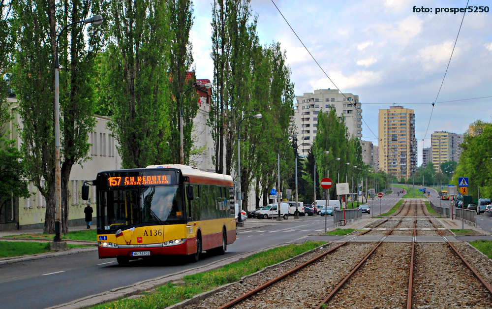 A136
Solaris Urbino 12 prod. 2007.
Słowa kluczowe: SU12 A136 157 Mickiewicza