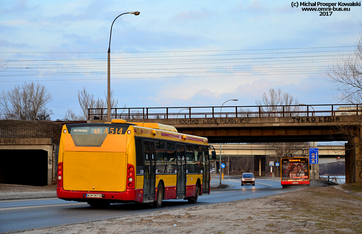 A514
Scania CN270UB OmniCity prod. 2007.
Słowa kluczowe: CN270UB A514 KupiecBus Płochocińska