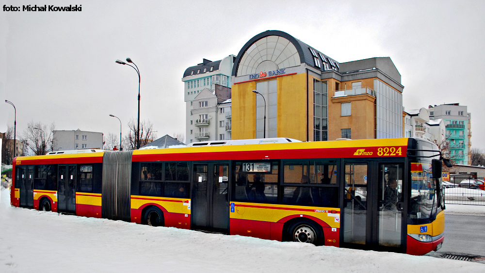 8224
Solaris Urbino 18 prod. 2005.
Śnieżna zima przyjdzie i w tym roku. I to konkretnie...
Słowa kluczowe: SU18 8224 131 Powsińska