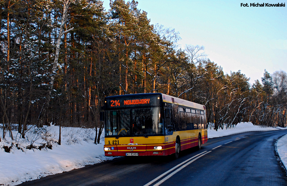 A421
MAN NL223 prod. 2003. 
Linia dobra ale na dziś (być może), nie wtedy. Oczywiście puszkę musiałem wyklonować...
Słowa kluczowe: NL223 A421 214 Fletniowa