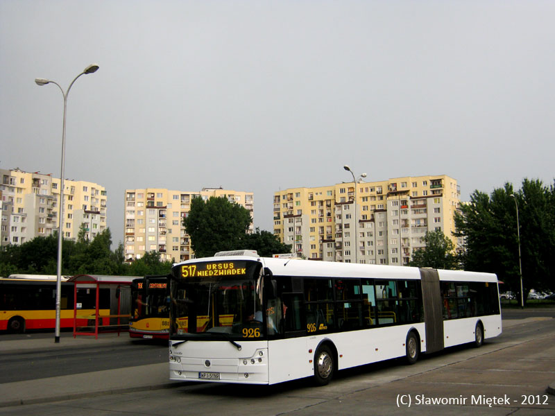 926
Solbus SM18 #926, prod. 2009
Słowa kluczowe: SM18 926 517 Targówek