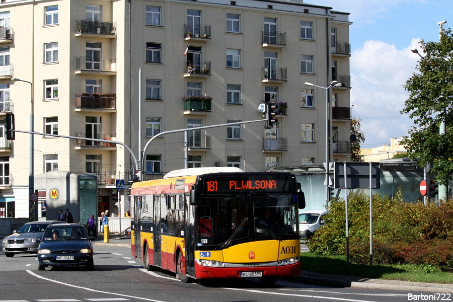 A031
16 września nastąpiły kolejne przetasowania obsługowe - ich efektem jest wymiana brygad Mobilisu z ITSem. U12 które zeszły z 345 odnalazły się na dwóch dodatkach linii 181.
Słowa kluczowe: SU12 A031 181 PlacWilsona