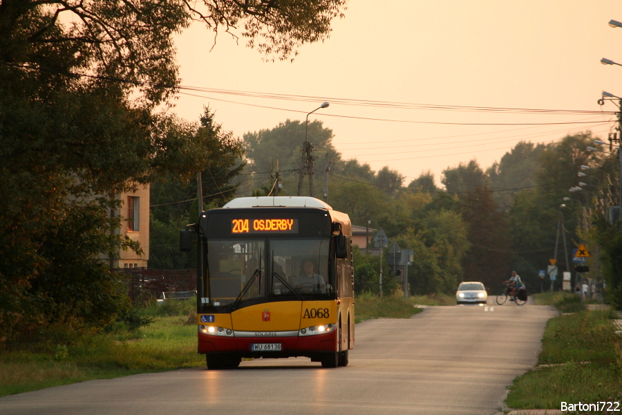 A068
Objazd ul. Białołęckiej przez nieużywane liniowo ulice Wielkiego Dębu i Echa Leśne. A, na zdjęciu jedyna brygada linii 204 kursująca popołudniu. Dawała szałową częstotliwość: 60 minut...
Słowa kluczowe: SU8,6 A068 204 WielkiegoDębu