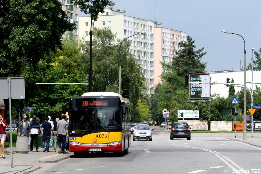 A073
Jedna z kilku linii, gdzie po zmianach od czerwca weekendowo zmniejszono długość taboru.
Słowa kluczowe: U8,6 A073 218 Racjonalizacji