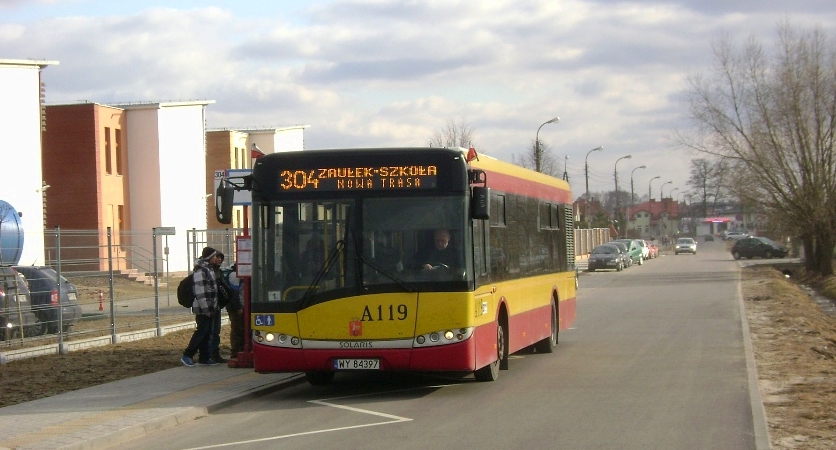 A119
Od 5 marca trasa 304 została wydłużona do najnowszego krańca Zaułek-Szkoła, by dzieci z SP112 mogły dojechać do domu bez spaceru do ulicy Berensona.
Słowa kluczowe: SU12 A119 304 Zaułek