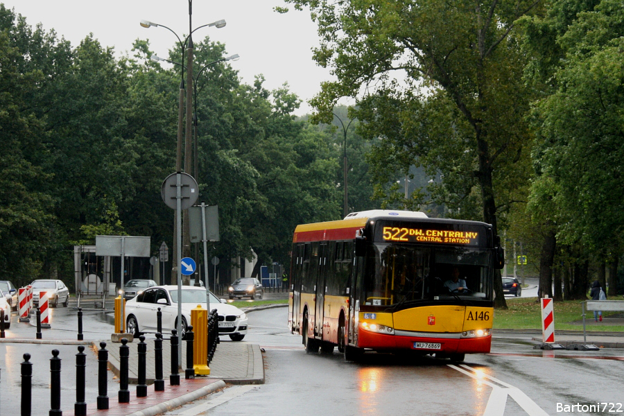 A146
Przedostatni weekend solówek Mobilisu na tej linii. Od września całotygodniowy monopol objęła Woronicza. 
Słowa kluczowe: SU12 A146 522 Spacerowa