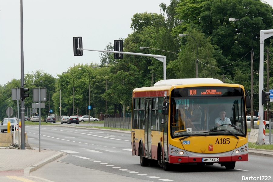 A185
Po zejściu U10 niektórym liniom w DS zmniejszono metraż.
Słowa kluczowe: Libero A185 108 AlejaWilanowska