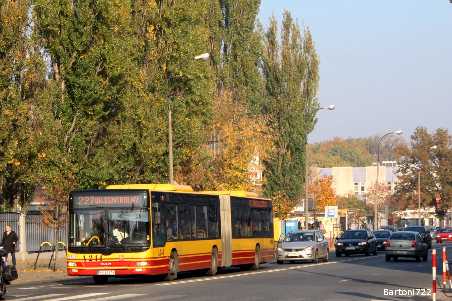 A244
227 na planowych przegubowcach - po raz pierwszy w historii istnienia linii. MAN skręca z ul. Konwiktorskiej i zatrzyma się zaraz na przystanku "Muranowska" 05.
Słowa kluczowe: LionsCityG A244 227 Konwiktorska