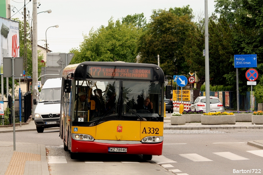 A332
Ostatnio linia 177 została skrócona z dwóch stron - od strony PRALKI jej nowym krańcem są Michałowice, zaś miejsce pętli Ursus-Ratusz zajęła pętla tuż pod zajezdnią Mobilisu.
Słowa kluczowe: SU10 A332 177 Kościuszki