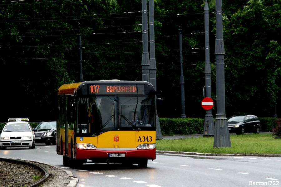 A343
Już niedługo "dziesiątki" z Mobilisu znikną ze 107. Schedę po nich przejmie "Woronicza".
Słowa kluczowe: SU10 A343 107 Andersa