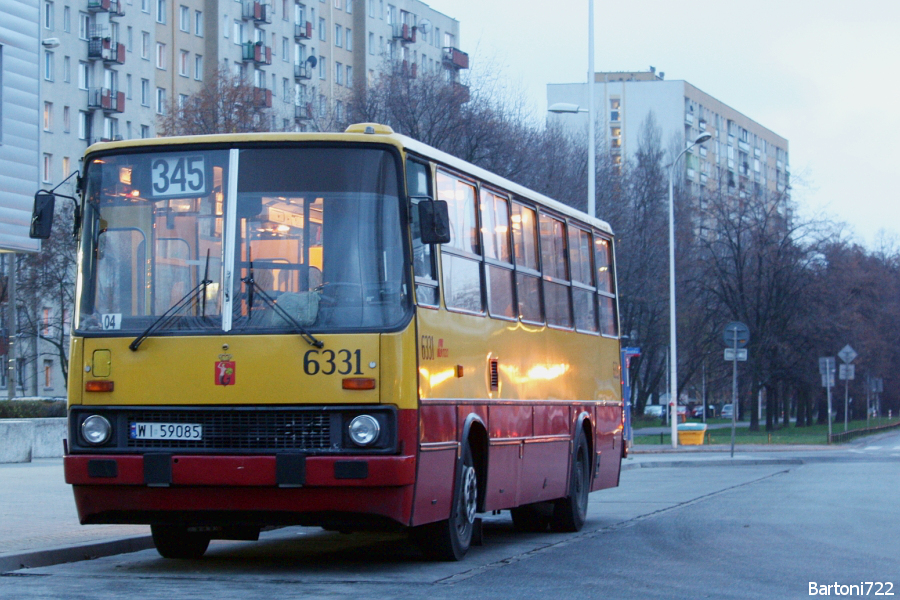 6331
Ikarus na swojej ostatniej liniowej służbie w MZA. Z początkiem grudnia tą, jak i wszystkie inne, dopadnie niskopodłogowa monotnia.
Słowa kluczowe: IK260 6331 345 BródnoPodgrodzie