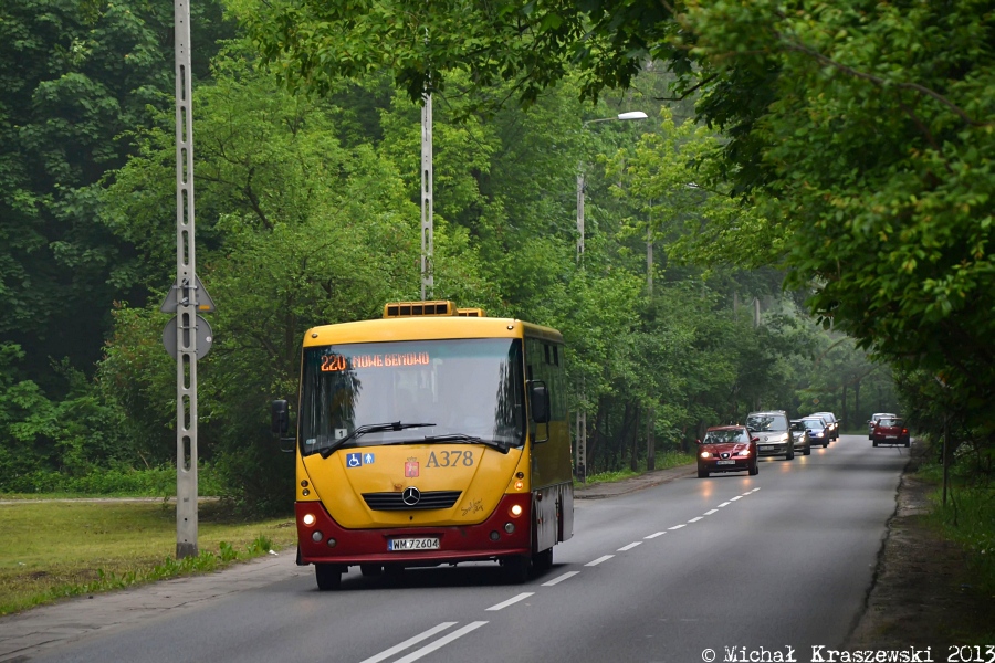 A378
Od 1 czerwca linia 220 (Nowe Bemowo-Fort Radiowo) ulegnie likwidacji. Zamiast niej zostanie utworzona linia 320, która połączy Fort Radiowo z Grotami.
Słowa kluczowe: H7-20 Solina A378 220 Radiowa