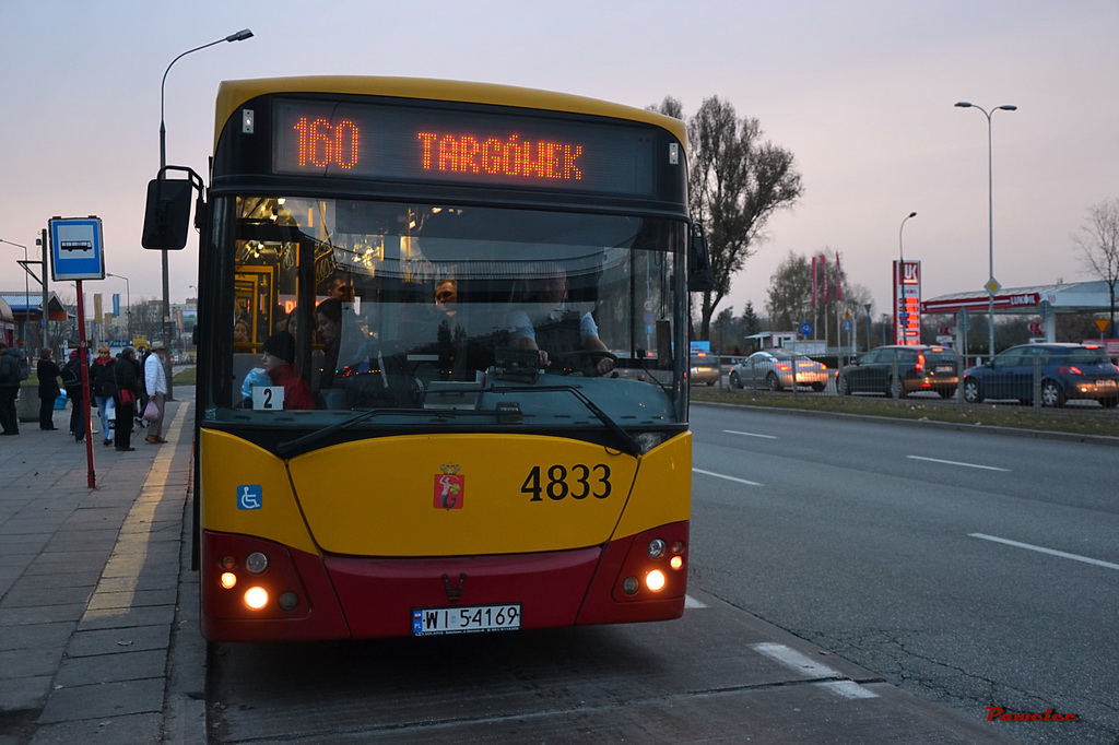 4833
Wpis na stan zajezdni Stalowa 9-03-1998. Odbudowa i przerzut na zajezdnię Redutowa w 2007. Kolejne zdjęcia z cyklu dziwadła planowane.
Słowa kluczowe: M121M 4833 160 PiotraSkargi WS2012