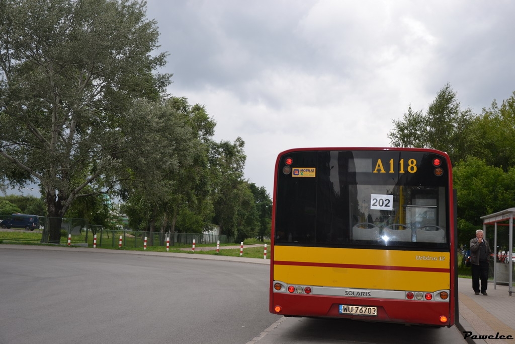 A118
Nadmetraż na 202. Pozdrowienia dla bardzo sympatycznego kierowcy tego autobusu, z którym uciąłem sobie krótką pogawędkę. Przy okazji zaprosiłem go do przeglądania naszej galerii.
Słowa kluczowe: SU12 A118 202 BródnoPodgrodzie