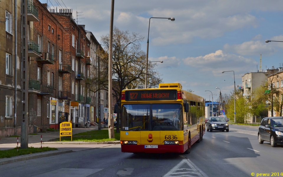 6836
Poczciwy, szesnastoletni Neoplan powoli dojeżdża do krańca Nowe Włochy.

Pozdrowienia dla współfocących!
Słowa kluczowe: N4020 6836 127 Wałowicka