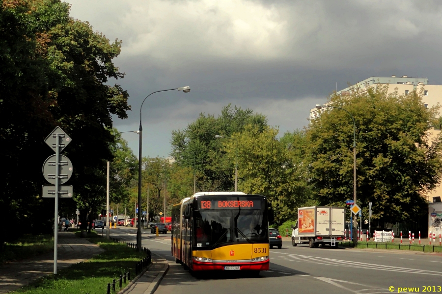 8531
Objazd dla linii 138 spowodowany remontem estakad trasy Łazienkowskiej.
Słowa kluczowe: SU18 8531 138 Saska