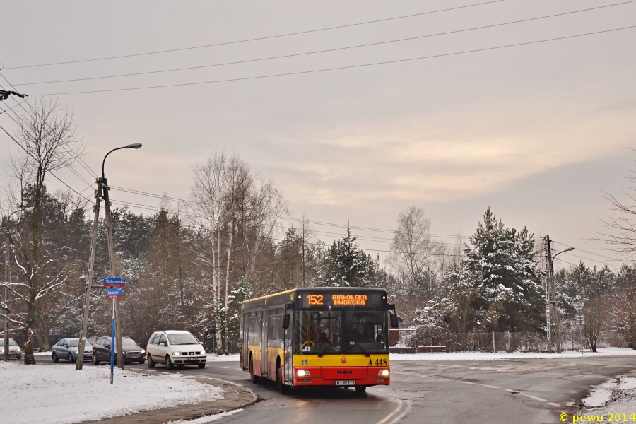 A448
Piękna polska jesień, tylko Ikarusa zamiast MANa brakuje...
Słowa kluczowe: NL223 A448 126 Marywilska