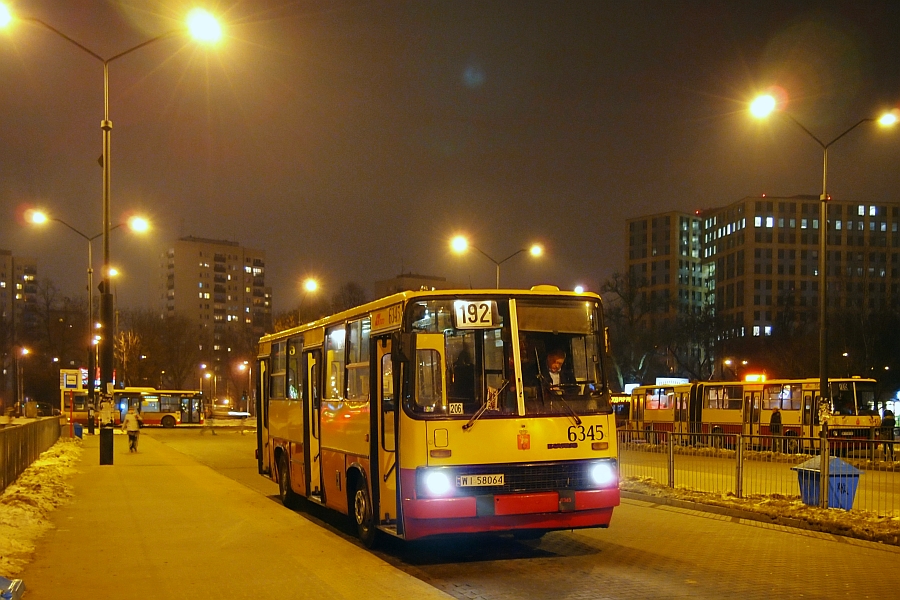 6345
Najbardziej chyba znienawidzona przez fotografów komunikacyjnych pętla (bo wszystko tu wygląda prawie tak samo, a sfotografowany chyba został niemal każdy kawałek betonu).
No ale cóż... Na swoje usprawiedliwienie dodam, że mało zdjęć tego wozu mamy na OmniBusie ;)
Słowa kluczowe: IK260 6345 192 MetroWilanowska