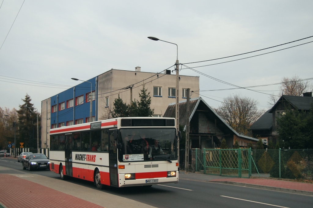 WND 23383
Magnet-Trans wystawił do obsługi cmentarnej dowozówki autobus miejski. Nawet nie wiedziałem, że taki mają - na swojej stronie chwalą się jedynie różnej maści busami.
Słowa kluczowe: O405 WND23383 Legionowo Parkowa