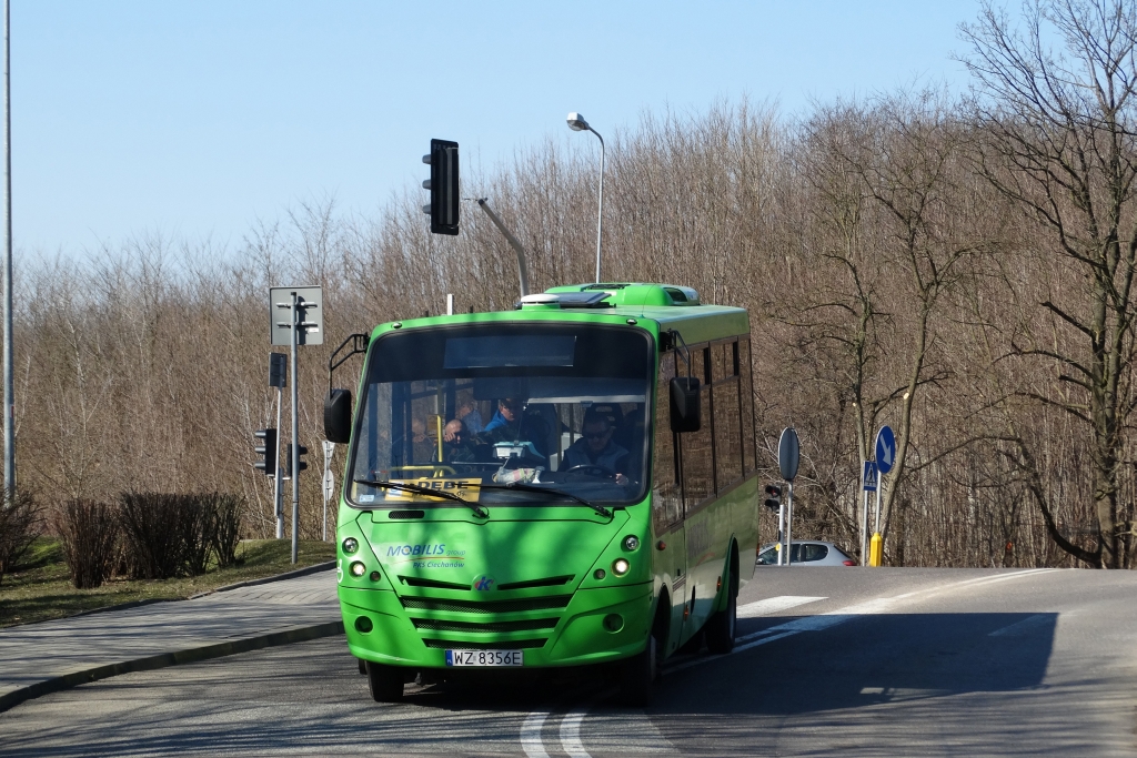 WZ 8356E
To wbrew pozorom wcale nie jest linia 5 (Legionowo-Dębe), tylko linia 2. A któżby tam się w Mobilisie tablicami kierunkowymi przejmował...
Słowa kluczowe: Kapena Urbanino WZ8356E Serock2 ZegrzePółnocne Juzistek