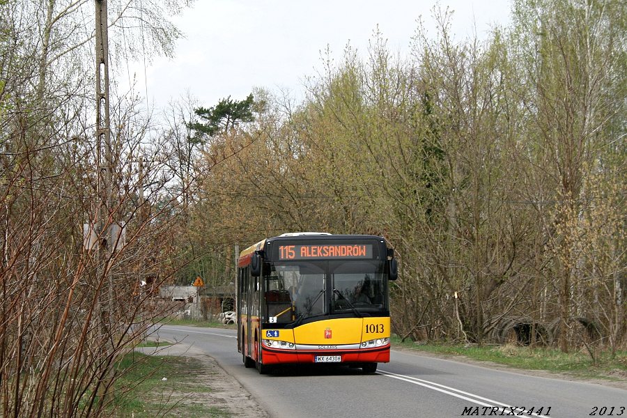 1013
Solaris Urbino 10 prod. 2010

Opóźniony maluch na 115 przemierza klimatyczną ulicę o wdzięcznej nazwie Złotej Jesieni.
Słowa kluczowe: SU10 1013 115 ZłotejJesieni