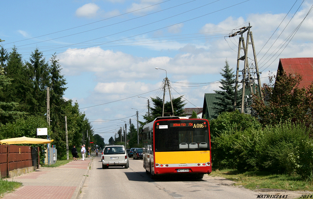 A016
Solaris Urbino 12, prod. 2009

3 kursy linii 734 odbyły się na dłuższej, objazdowej trasie, którą przedstawił już mck. Od siebie dodam, że na te kilka godzin 734 krańcowało na przystanku Wolica, gdzie zawracało "na trójkąt".
Nie dość, że klimat Załubic jest świetny, to objazd przez te wszystkie pola, lasy i wsie też był konkretny. Przydałaby się powtórka.

Pozdrowienia dla spotkanych!
Słowa kluczowe: SU12 A016 734 StareZałubice Mazowiecka Wolica