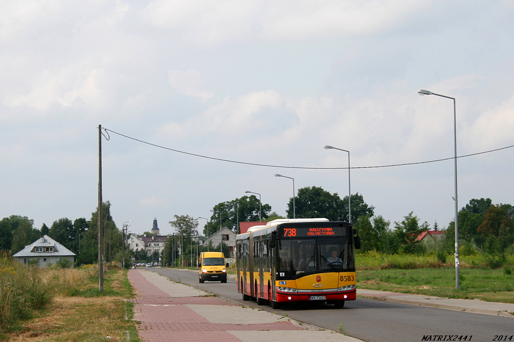 8583
Solaris Urbino 18, prod. 2013

Cisza i spokój w Radzyminie.
Słowa kluczowe: SU18 8583 738 Radzymin Słowackiego