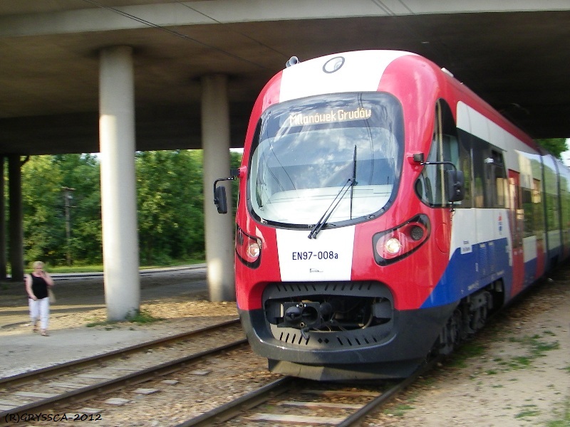 EN97-008
Nowy nabytek WKD, tego już pełno jest.
Słowa kluczowe: EN97-008 WarszawaRaków