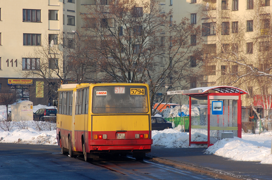 5794
Zapewne w zimę już się Ikarusem nie przejadę. Przyszedł czas, legenda odchodzi.
Słowa kluczowe: IK280 5794 517 Targówek