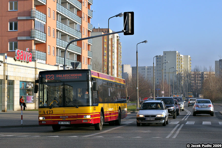 A423
Usterka zawieszenia skutkowała nienaturalnym uniesieniem autobusu.
Słowa kluczowe: NL223 A423 123 Jugosłowiańska