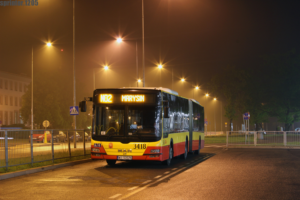 3418
Ładna była mgła tej nocy.
Słowa kluczowe: LionsCityG 3418 N02 MetroMłociny