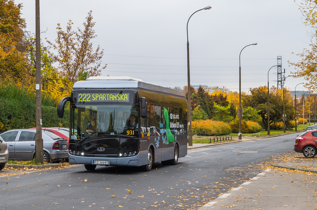 931
Testowy elektryk Solarisa. Być może już niedługo będzie codziennością.
Słowa kluczowe: SU8,9E 931 222 Spartańska