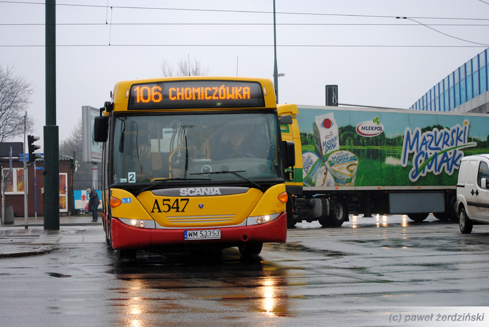 A547
Skręt z al. Krakowskiej w ul. Hynka.
Słowa kluczowe: CN270UB A547 106 Hynka