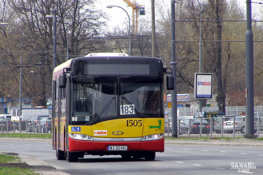 1505
Niespełna 2 tygodnie na służbie.
Słowa kluczowe: SU12 1505 183 Grochowska