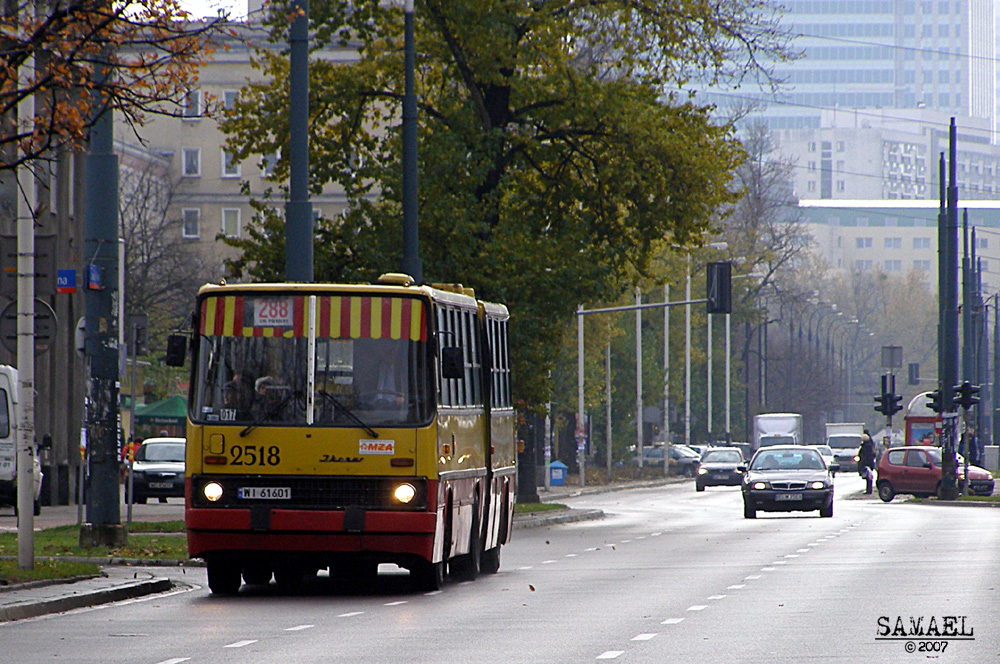 2518
Od kolejnego roku 288 zostanie zastąpione przez C88.
Słowa kluczowe: IK280 2518 288 alejaJanaPawłaII