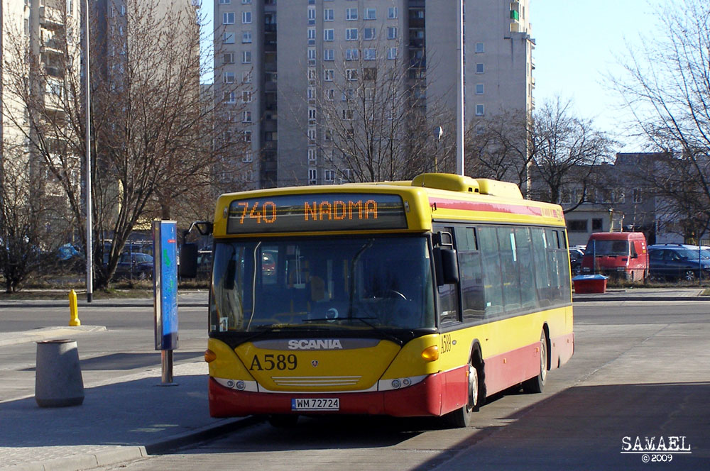 A589
Pierwsza linia 74x i jedyna kończąca trasę na pętli Targówek.
Słowa kluczowe: CN270UB OmniCity A589 740 Targówek