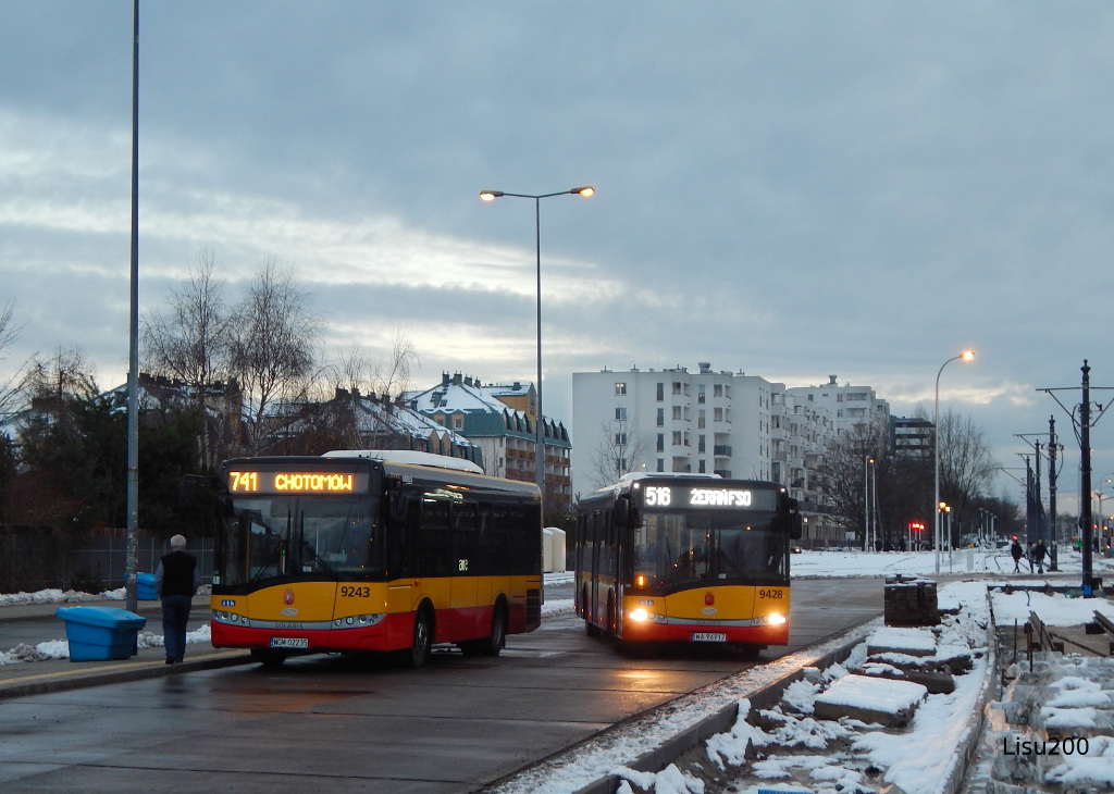 9428, 9243
Od 1.12 nowy przewoźnik - Arriva zastąpiła PKS na linii 516 a Mobilis wszedł na 741 zamiast EEC.
Słowa kluczowe: SU12 SU8,9LE 9428 9243 516 741 Nowodwory